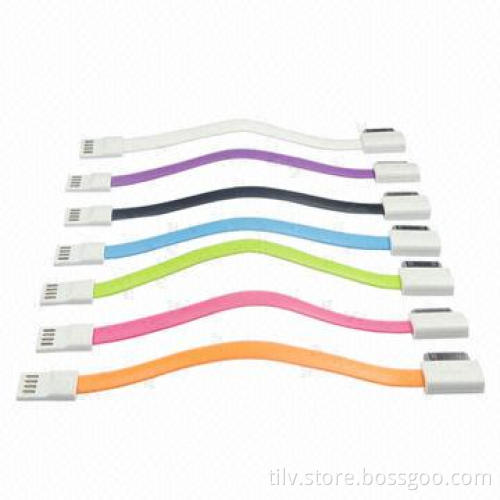 Durable Magnet 30-pin USB Cable for iPhone 4, Sync Data & Charger Cable